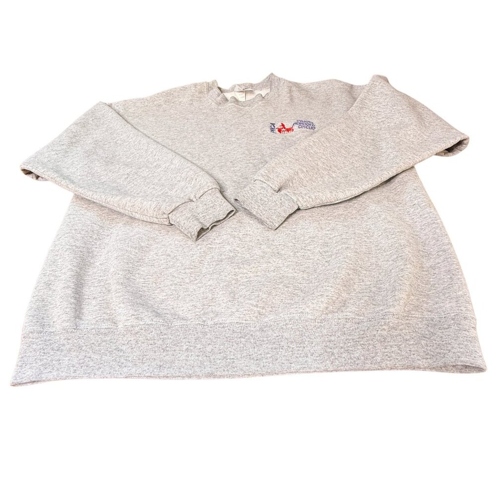 Retro 90's PRCA Prairie Pro Rodeo Circuit Gray Crewneck Sweatshirt Unisex Large - Picture 3 of 8